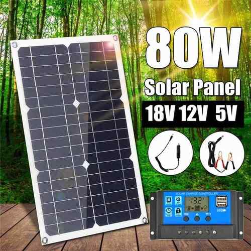 20W 30 100瓦 18V半柔性太阳能板手机汽车电池单晶硅太阳能充电器