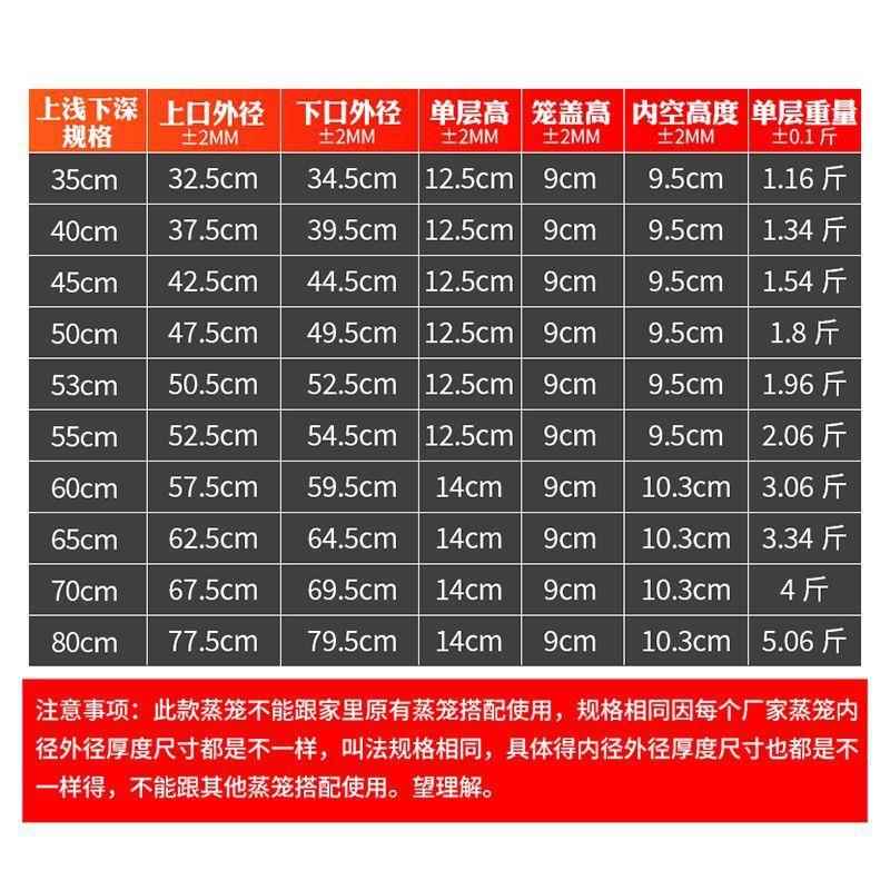 加菜高10021740加厚款不锈钢大蒸笼动商用蒸屉酒店流席酒蒸包子店
