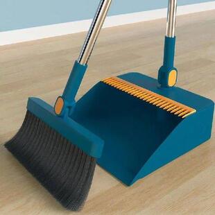 and Floor Long Broom Kitchen Wood Sweeping Handle Dustpan