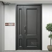 法式 覆古入户门别墅进户门精雕铸铝门智能子母大门全社区防盗门FS