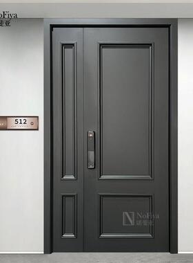 法式覆古入户门别墅进户门精雕铸铝门智能子母大门全社区防盗门FS