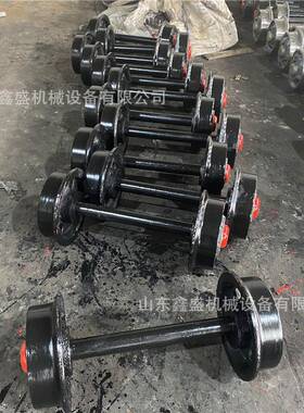 350mm矿车轮矿山平板车单边轮空心实心隧道窑车轮铸钢轨道轮子