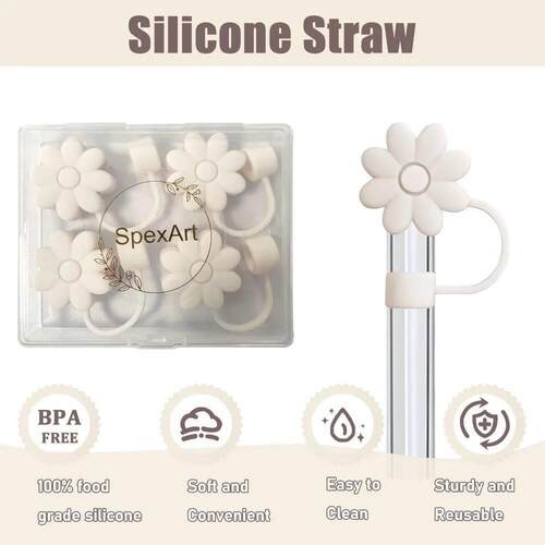 Flower Straw Covers Toppers for Cups 30&40 Oz Tumble