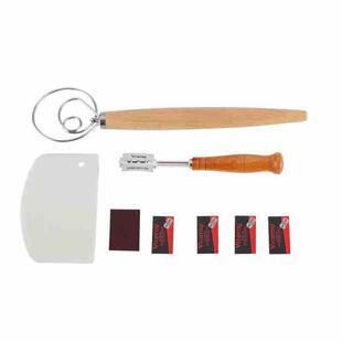 烘焙工具套装欧式面包割刀面粉线圈搅拌器面粉刮刀套装手动省力