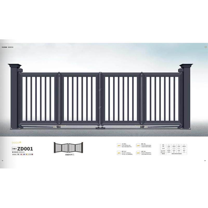 折叠悬浮门庭院电动折叠门厂家庭院别墅平移门折叠门铝合金庭院门