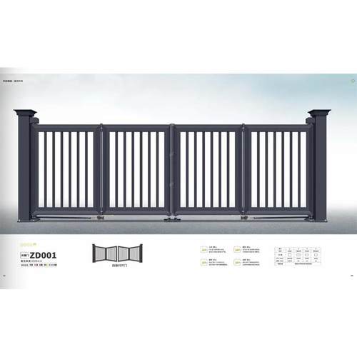 折叠悬浮门庭院电动折叠门厂家庭院别墅平移门折叠门铝合金庭院门