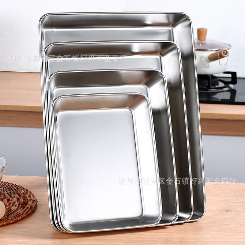 不锈钢长方形方盘鸭脖鸭脖盘子盘