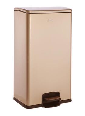 A6L新款GNF不锈0钢垃圾桶40升F758H87H方大量商用30L厨房客厅2L有
