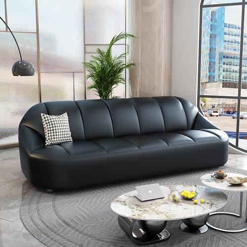 办公沙发接待室简约现代三人位小型商务沙发办公室茶几组合936