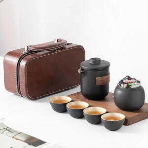 瓷都德化汝窑便携式旅行茶具小套装备简易户外包随身功夫泡茶壶