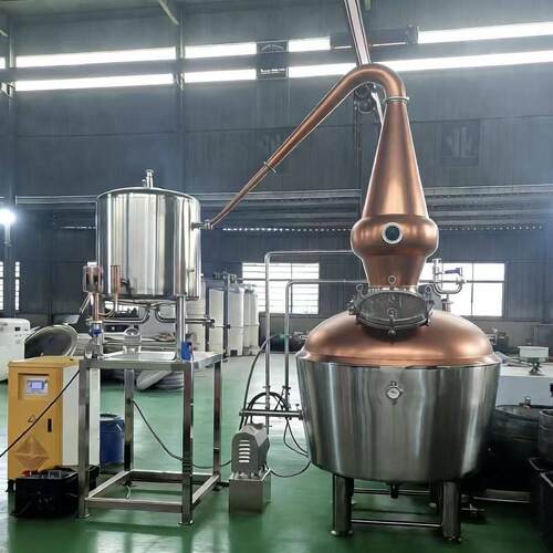 500升壶式紫铜蒸馏设备 果酒蒸馏设备 白兰地蒸馏器 源头厂家