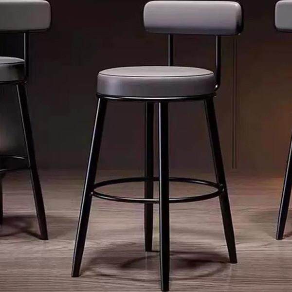 北欧吧台椅现代轻奢家用吧凳简约高脚椅酒吧椅靠背椅前台铁艺凳子,住宅家具,家用高脚椅,淘宝优惠券,粉丝福利购,淘宝优惠卷