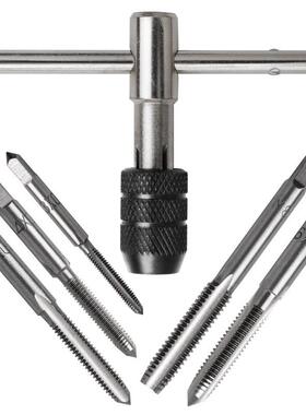 工厂直销丝锥绞手T型绞手套装丝攻组套手用丝锥攻丝M3-8丝锥6pc