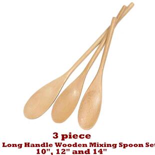 Long Handle Wooden Mixing Spoon Cooking Stirring Mixing