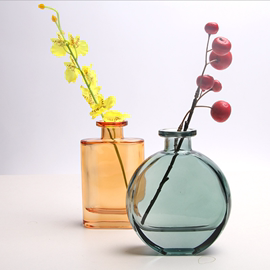 北欧创意迷你玻璃花瓶工艺品摆设，桌面透明鲜花插花小花瓶客厅装饰