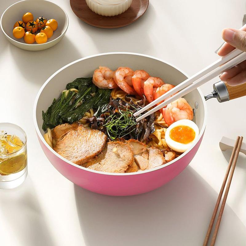 小锅电平底小锅一人食炒炒菜锅小辅食小奶锅铁不粘锅热佐致（收销