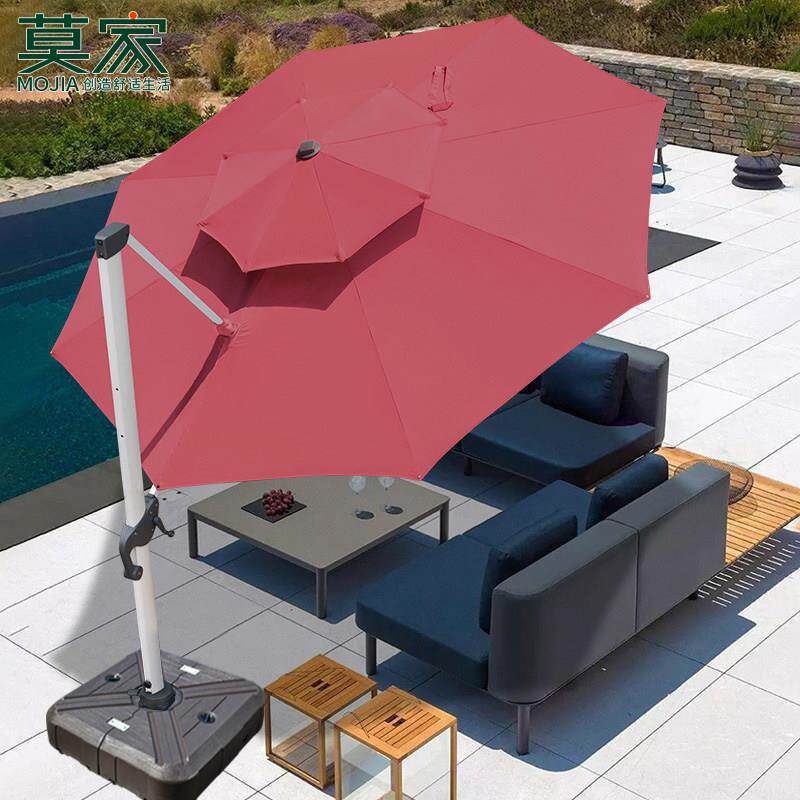 莫家户外伞庭院伞室外大型遮阳伞摆摊露天遮阳伞圆形保安罗马伞