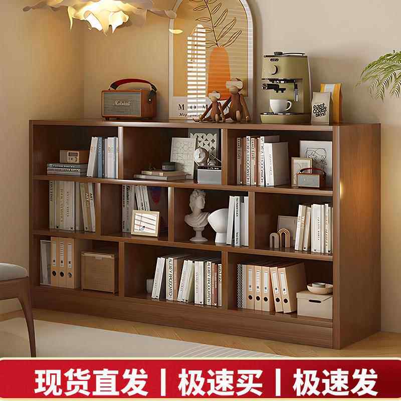 书架落地置物架置物家用客厅柜收纳储物柜卧室多层书本幼儿园书柜