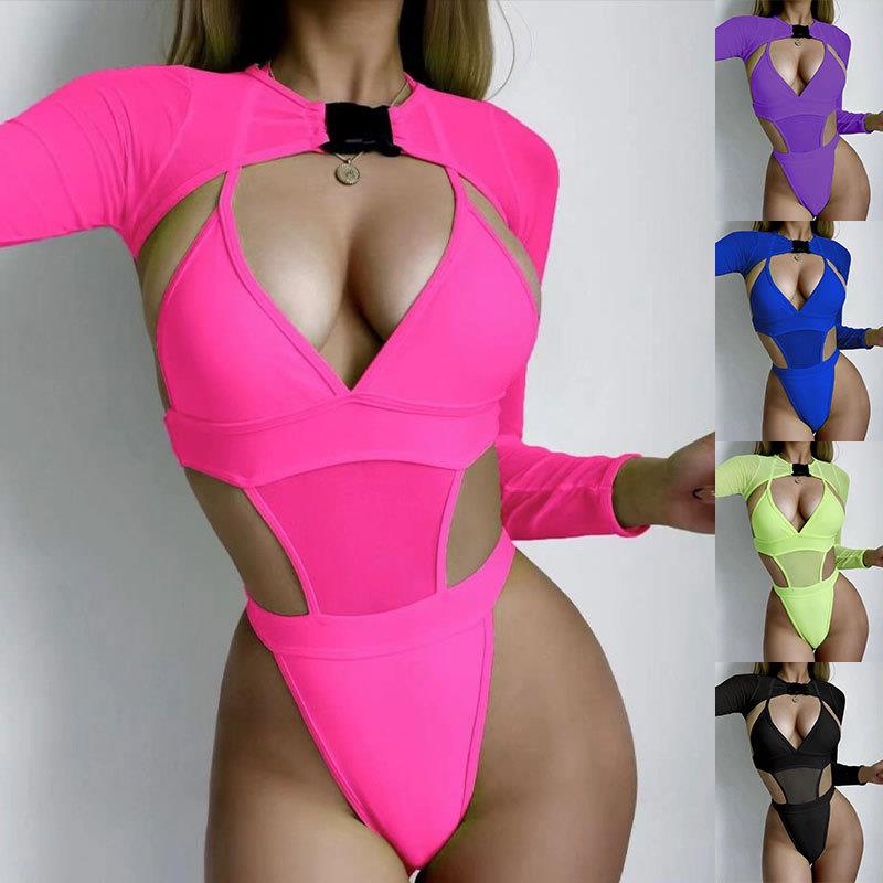 color suit two-piece womens bikini swimming swimsuit Solid