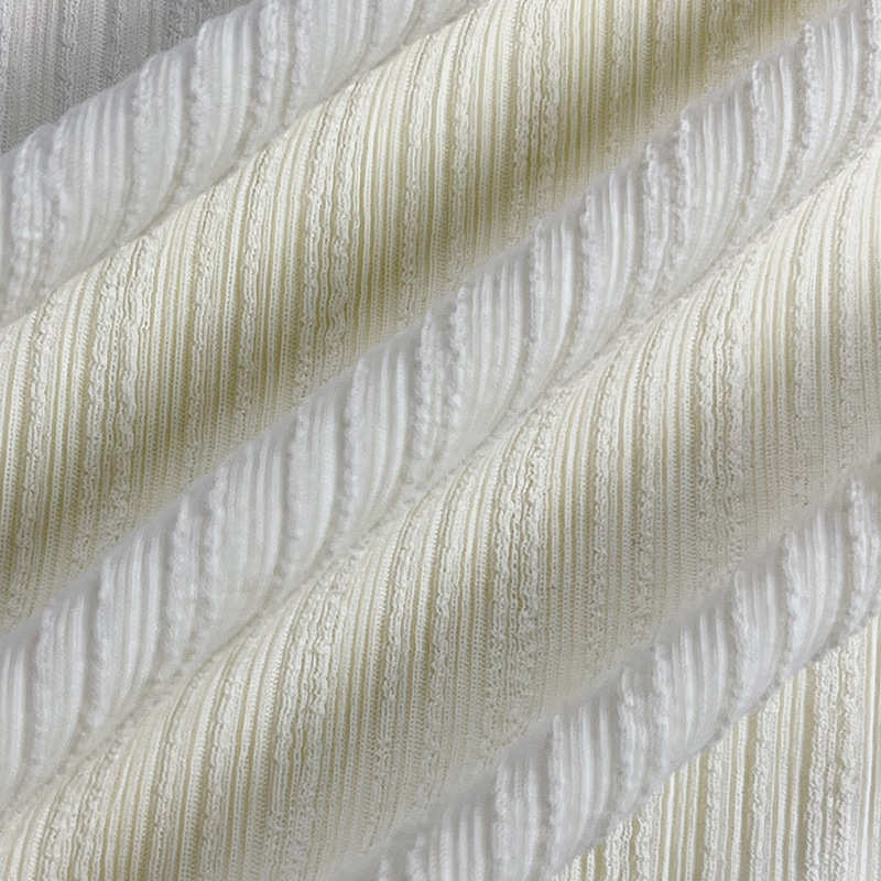 罗纹干冰百褶针织凉弹力冰抽条速坑面料布料感螺纹感丝面料200g条