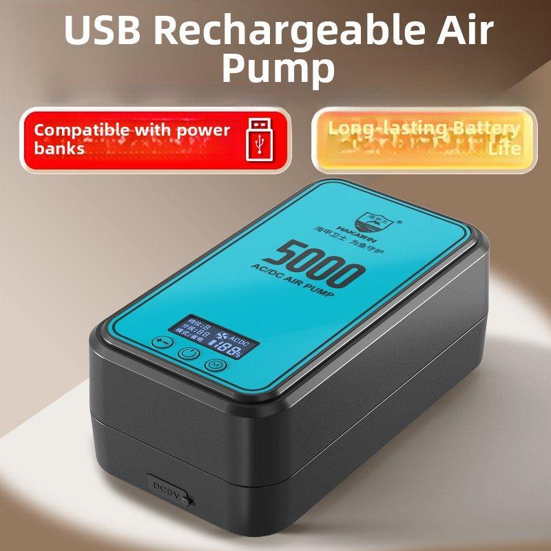 氧气泵鱼缸家用养鱼小型便携式充氧器静音USB充氧两用