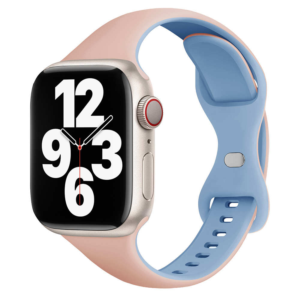 适用applewatch表带小蛮腰硅胶S765SE苹果手表运动iwatch8表带S10