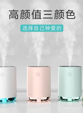 加湿器mini大雾量新款创意雾化usb迷你家用七彩灯空气加湿器