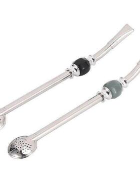 HOT-Stainless Steel Spoon Straw 8.6 Inch Yerba Mate