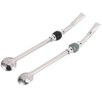 HOT-Stainless Steel Spoon Straw 8.6 Inch Yerba Mate
