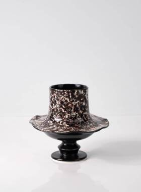 轻法式中古花瓶高级感纹理小花器复古折衷主义摆件摆花艺装饰陈列