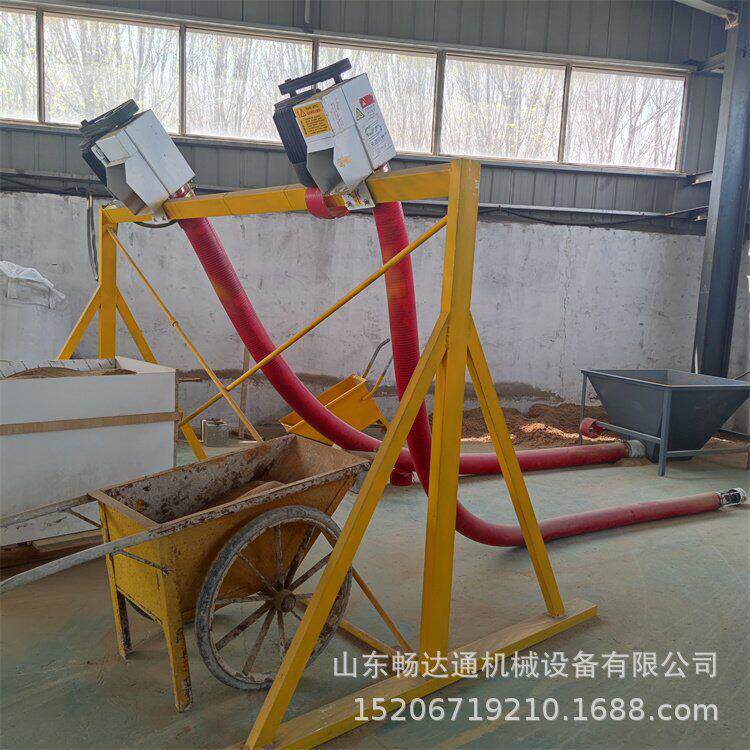 耐磨耐温软管抽沙机粉末输送机螺旋式上料机