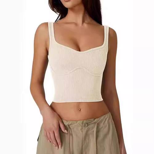 Square collar camisole women's top short women's