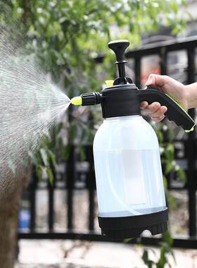 消毒手动气压式塑料喷壶浇花壶洗车用小型高加压喷雾器洒水壶喷头