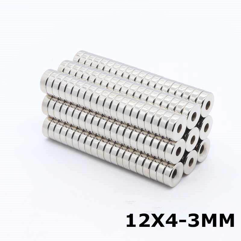 12*4-3/4小螺丝沉头带孔钕铁硼强磁大量现货12x4-3/4沉孔圆形磁铁