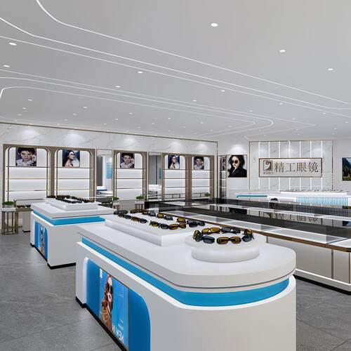 眼镜展示陈列柜眼镜柜柜台烤漆商场眼镜店商品展示架珠宝店展