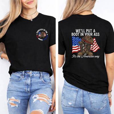 American different motion vintage oversized graphic