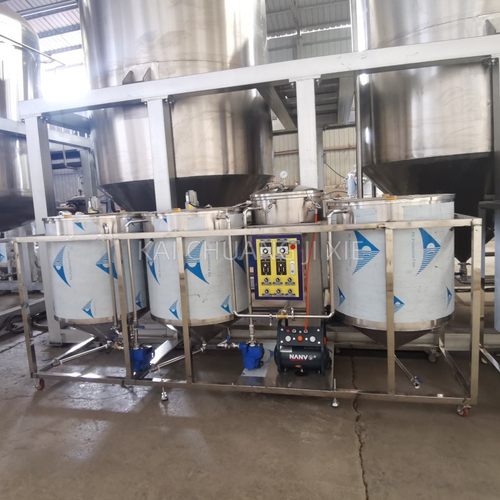 商用不锈钢精炼机 小型油坊菜籽花生油脱磷脱酸罐 毛油精炼设备