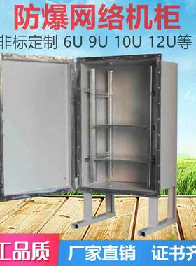 防爆网络机柜2U6U9U12U24防爆变频控制箱柜路由器交换机柜防爆箱