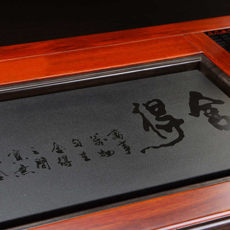 实木海茶高端用茶工厂花梨木非洲茶托红木乌金直销石功夫家台茶盘