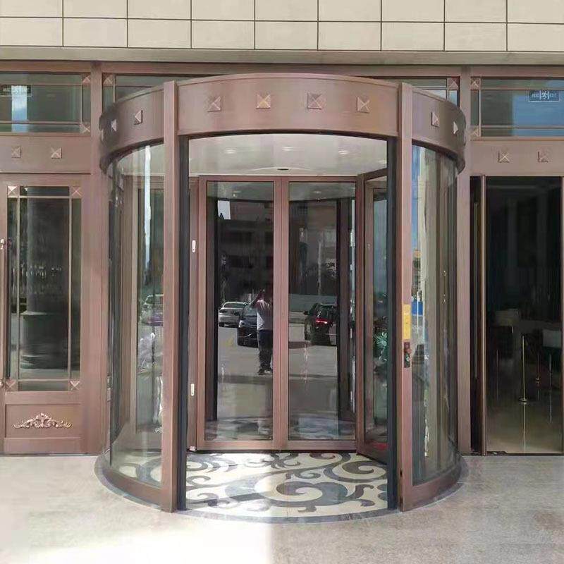 智能自动旋转门商场酒店宾馆写字楼两翼三翼旋转门柱形电动旋转门