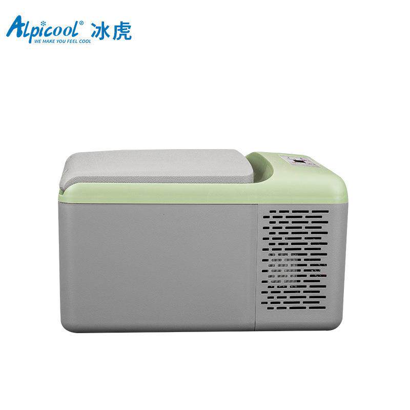 冰虎车载冰箱9升小型压缩机制冷车家两用迷你12V户外冷冻冷藏冰柜