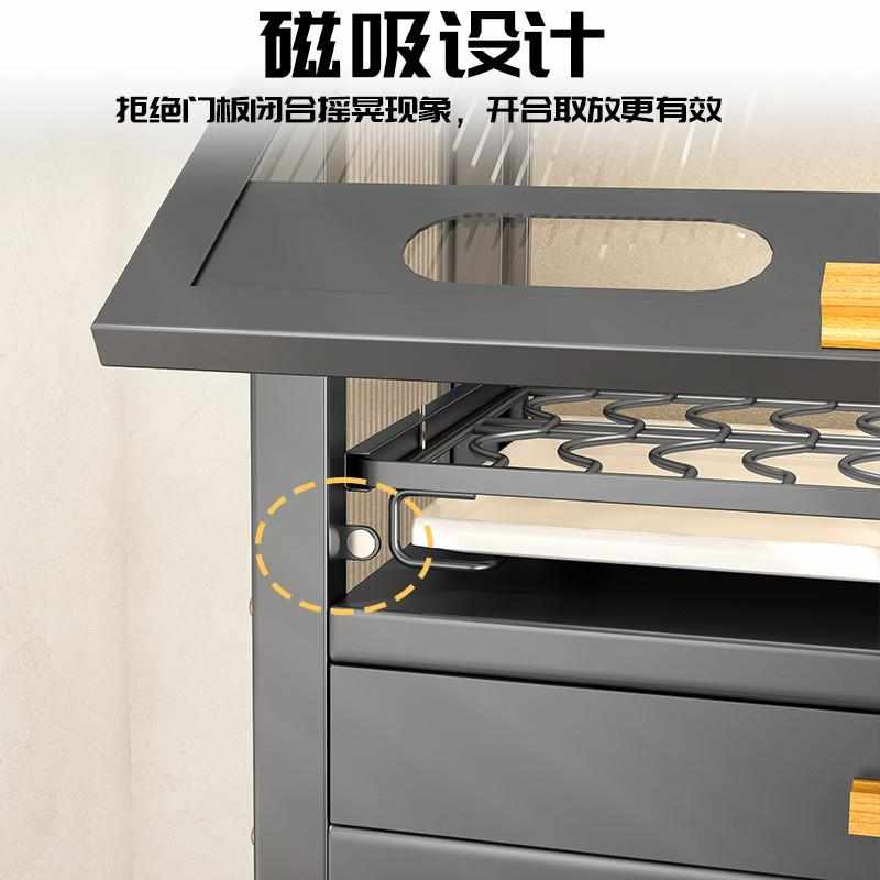 碗碟收纳架 厨房置物家用碗架台面碗筷双层碗架沥水柜沥水碗碟架