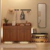 G031鞋 柜纳神器省 家用门口简室分收层隔板出租屋架用带易门防尘鞋