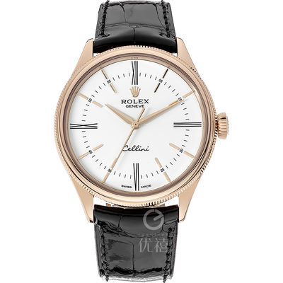 [9.8新]劳力士切利尼18K玫瑰金自动机械手表男50505保值