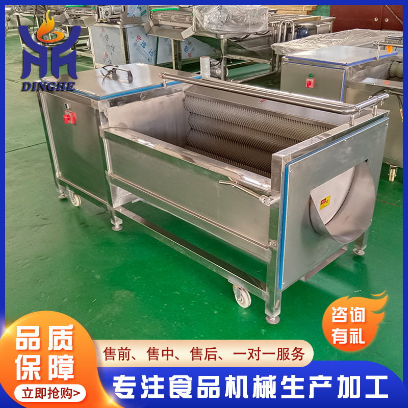 厂家供应全自动毛辊去皮清洗机 根茎类蔬菜土豆毛刷清洗机