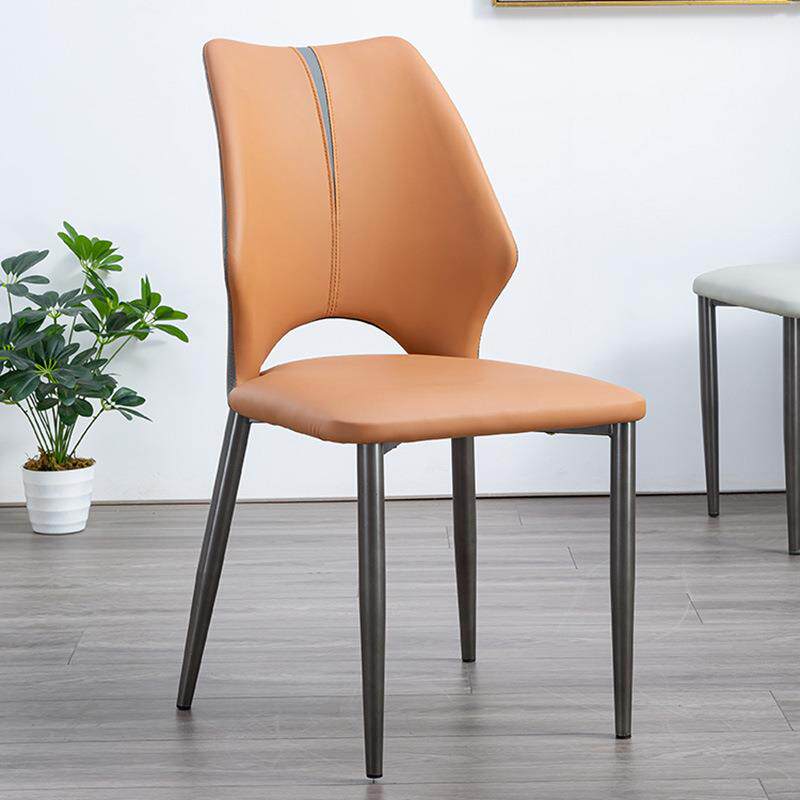 意式轻奢餐椅高级感家用简约椅子休闲网红餐桌椅设计师现代靠背椅