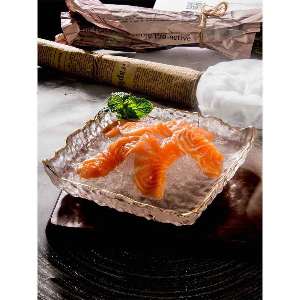 分子料理餐具日料寿司盘日式赤身料理盘三文鱼刺身盘高端冰盘摆件,餐饮具,碟,淘宝优惠券,粉丝福利购,淘宝优惠卷