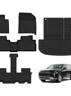 适用于20-23款帕里斯帝Palisade脚垫汽车脚垫高品质全TPE后备箱垫