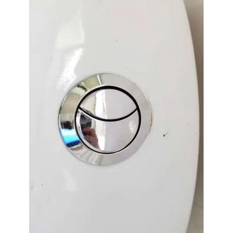 冲水马桶盖圆按钮双按键通用配件抽水马桶进水阀坐便器水箱盖按键