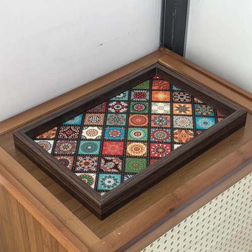 Bohemian Style Decorative Tray for Living Room, Creative Sto